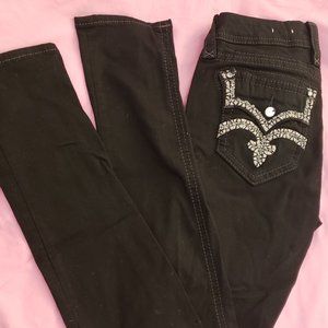 Rock Revival Black Jeans Karla 29 x 33 inseam
